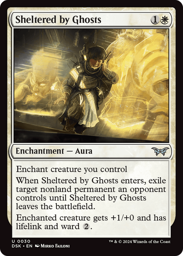 Carta front: Sheltered by Ghosts